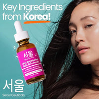 Thumbnail for SeoulCeuticals Korean Skin Care Kojic Acid Serum Alpha Arbutin Serum – Dark Spot Remover Corrector Glycolic Acid Serum + Salicylic Acid K Beauty 1oz