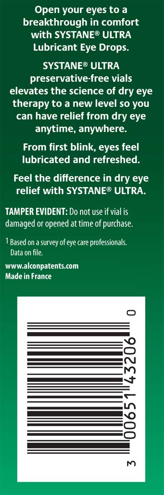 Systane Ultra Lubricant Eye Drops, 25 Count