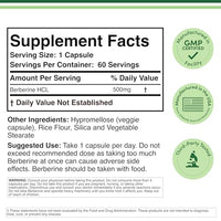 Thumbnail for Berberine Supplement 500mg, High Purity 97% HCl, 60 Capsules (Third Party Tested, Non-GMO, Gluten Free, Vegan Safe) AMPK Activator - Berberine HCL for Cardiovascular Health by Double Wood
