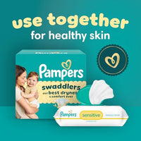 Thumbnail for Pampers Swaddlers Diapers, Size 6 (23-44 lbs), 108 Count, Absorbent, Keeps Baby Dry and Comfortable, Skin Safe Disposable Baby Diaper (Packaging May Vary)