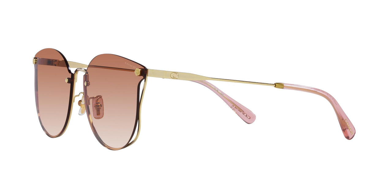 Coach Sunglasses HC 7151 D 900513 Ch573 Shiny Light Gold Brown P