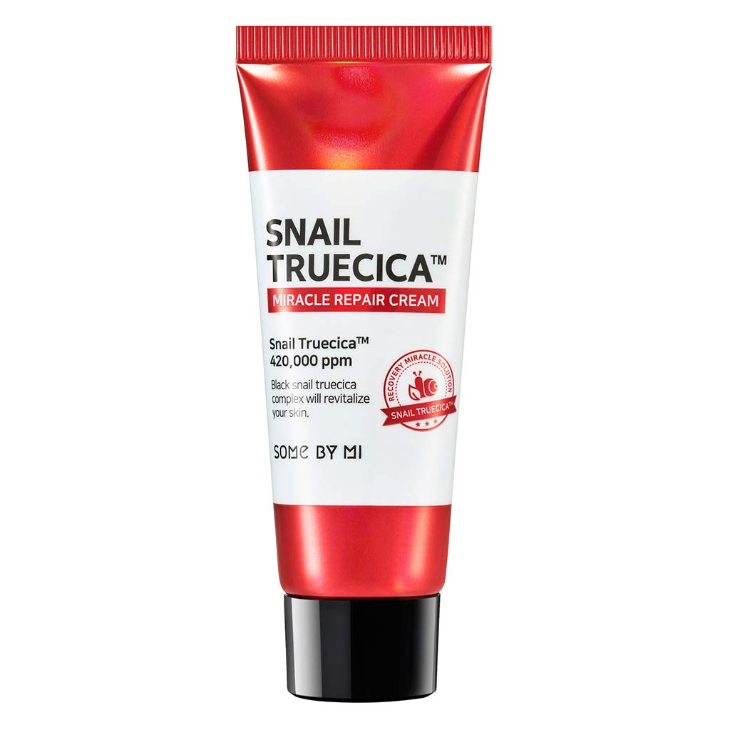 SOME BY MI Snail Truecica Miracle Repair Starter Kit/Toner 1.01Oz, Serum 0.33Oz, Gel Cleanser 1.01Oz, Cream 0.67Oz / Damaged Skin Solution for Sensitive Skin/Facial Skin Care Set