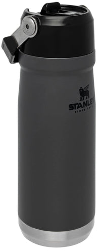 Thumbnail for STANLEY IceFlow Flip Straw Water Bottle 22 oz | Built-In Straw for Travel and Sports | Lightweight and Leak Resistant | Insulated Stainless Steel | BPA-Free | Charcoal