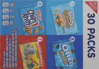 Thumbnail for Nabisco Team Favorites Variety Pack, OREO Mini, CHIPS AHOY! Mini, Teddy Grahams Honey & Barnum's Animal Crackers, Christmas Stocking Stuffers, 30 Snack Packs (Pack of 4)