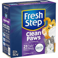 Thumbnail for Fresh Step Clean Paws Cat Litter With Febreze Freshness, Multi-Cat Low-Tracking Clumping Litter With Guaranteed Odor Control, 22.5 lb. Box