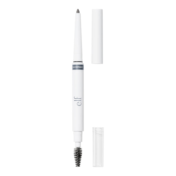 e.l.f. Instant Lift Waterproof Brow Pencil, Dual-Ended Precision Brow Pencil For Shaping & Defining Eyebrows, Vegan & Cruelty-Free, Grey