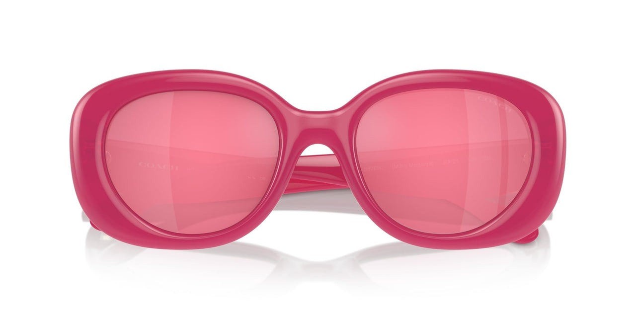 COACH Sunglasses HC 8391 U 58069L Cr609 Milky Magenta Pink Flash