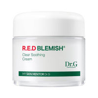 Thumbnail for Dr. G R.E.D. Blemish Clear Soothing Cream - Calming Korean Moisturizer for Redness - Soothes Acne & Irritation - With Centella Asiatica - Long-Lasting Hydration - 2.36 fl oz