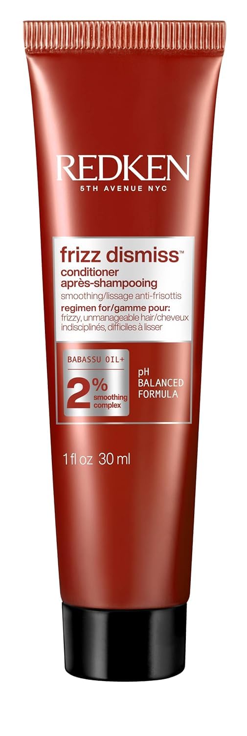 Redken Frizz Dismiss Conditioner | For Frizzy Hair | Moisturize, Detangle & Protect From Frizz | Sulfate Free | 1 Fl Oz
