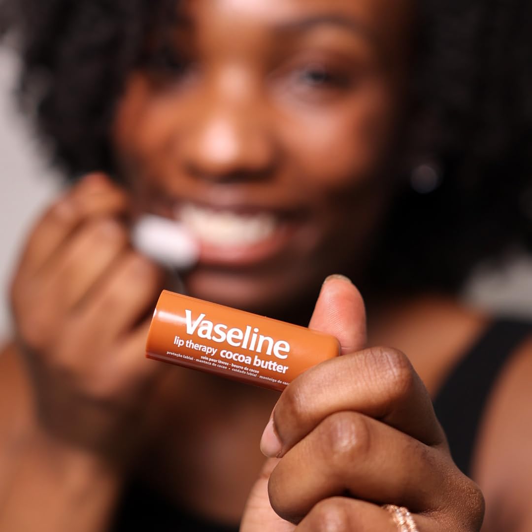 Vaseline Lip Therapy Variety 4-Pack, Moisturizing Lip Balm with Vitamin E, 0.16 Oz Ea