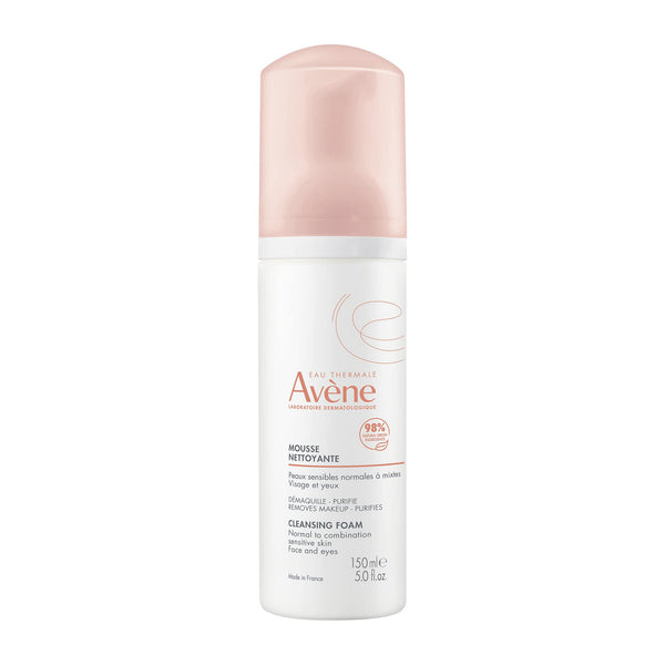 Avène Cleansing Foam - Soap-Free Foaming Face Wash - Normal, Combination, Oily Skin- Sensitive Skin - 5.07 Fl Oz