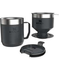 Thumbnail for STANLEY Perfect Brew Pour Over Set | 12 oz Camp Mug with Lid Included | Drip Coffee Maker with Reusable Filter | Insulated Stainless Steel | BPA-Free | Black 2.0
