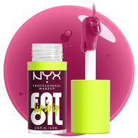 Thumbnail for NYX PROFESSIONAL MAKEUP Fat Oil Lip Drip, Moisturizing Lip Oil Gloss, Vegan Tinted Formula, Up to 12 HR Hydration - That's Chic (Deep Berry)