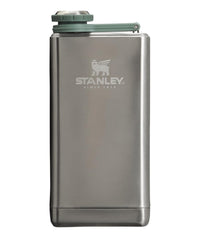 Thumbnail for Stanley Adventure Pre-Party Flask 8 oz | Leakproof Hip Flask | Hinge Connected Never Lose Cap | Insulated Stainless Steel Liquor Container | BPA-Free | Stainless Steel