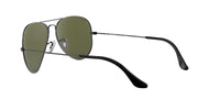 Thumbnail for Ray-Ban RB3025 Classic Aviator Sunglasses, Gunmetal/Polarized G-15 Green, 62 mm
