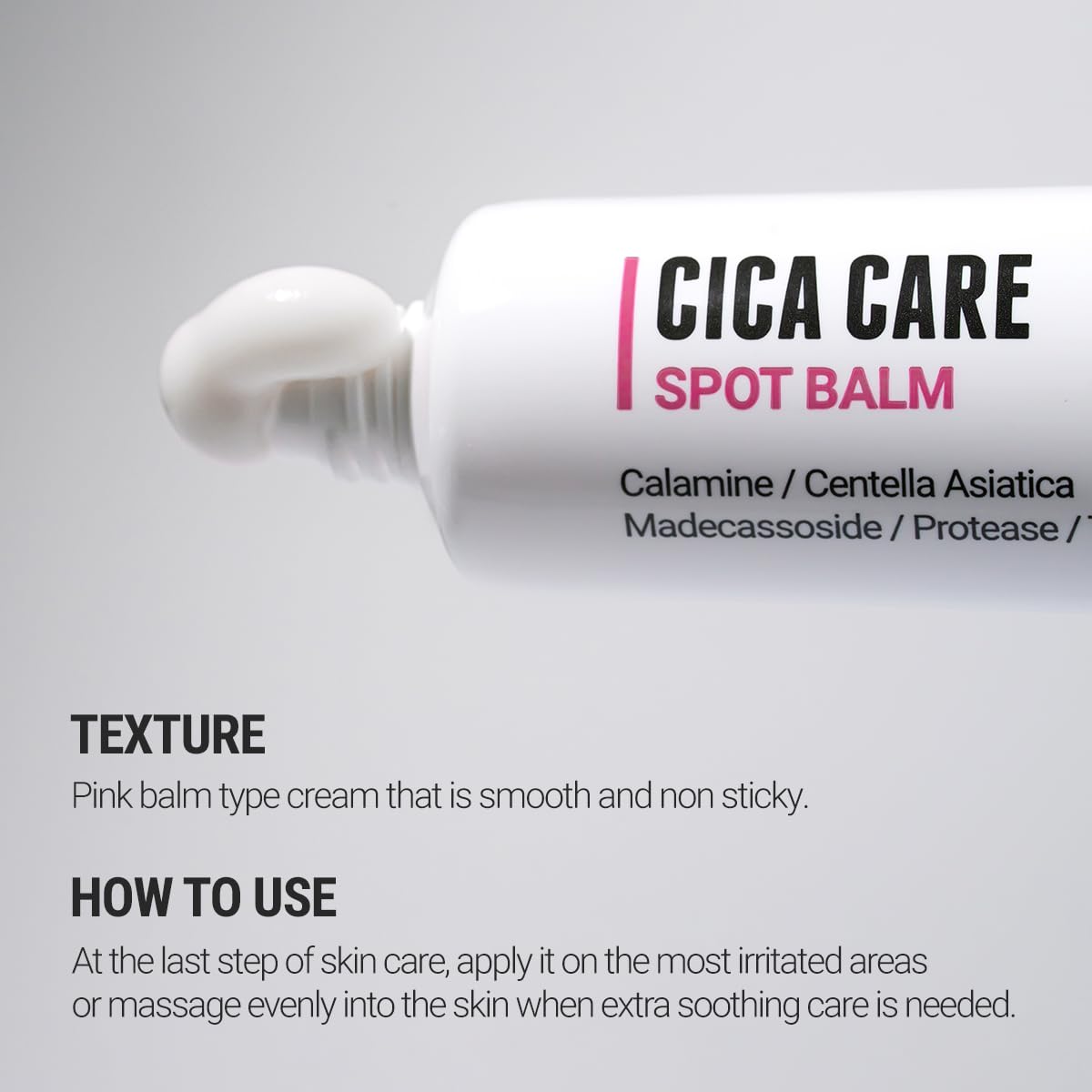 ROVECTIN Cica Care Face Balm - Immediate Redness Relief Face Moisturizer for Acne Prone, Sensitive Skin | Spots, Scar Reducing with Calamine and Madecassoside | Vegan, Korean Skincare(1.4 fl oz)
