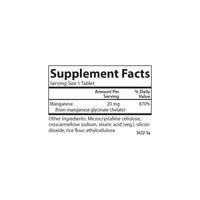 Thumbnail for Carlson - Chelated Manganese, 20 mg - Superior Absorption, Healthy Metabolism, Bone Support & Brain Health, 250 Tablets