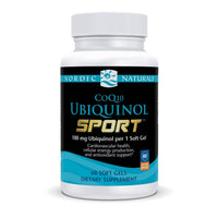 Thumbnail for Nordic Naturals Nordic CoQ10 Ubiquinol Sport - 60 Mini Soft Gels - 100 mg Ubiquinol - Heart Health, Physical Performance, Cellular Energy Production - Non-GMO - 60 Servings