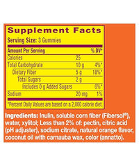 Thumbnail for Metamucil Fiber Gummies for Adults, No Sugar Added Orange Flavor, 5g Prebiotic Plant Based Fiber Supplement Blend, 120 Count