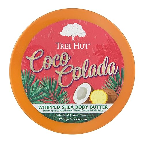 Tree Hut Coco Colada Whipped Shea Body Butter, 8.4oz, with Natural Shea Butter for Nourishing Essential Body Care (Pack of 2)