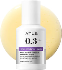 Thumbnail for Anua Retinol Serum for Anti-Aging, Textured skin | 0.11% Retinol, 5% Niacinamide, 20+Soothing Ingredients Gentle for Beginner (30ml /1.01 fl.oz.)
