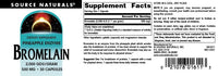 Thumbnail for Source Naturals Pineapple Enzyme Bromelain - 2,000 GDU/GRAM - 500mg - 30 Capsules
