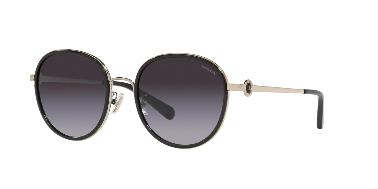 Coach Sunglasses HC 7129 50028G C6179 Black Grey Gradient