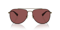 Thumbnail for COACH Men's HC7164 Aviator Sunglasses, Antique Gold/Dark Tortoise/Wine Solid, 59 mm