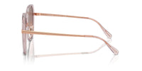 Thumbnail for COACH Women's HC8403D Square Sunglasses, Transparent Rose/Brown Pink Gradient, 59 mm