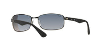 Thumbnail for Ray-Ban RB3478 Rectangular Sunglasses, Gunmetal Frame/Blue Polarized Lens, 60 mm