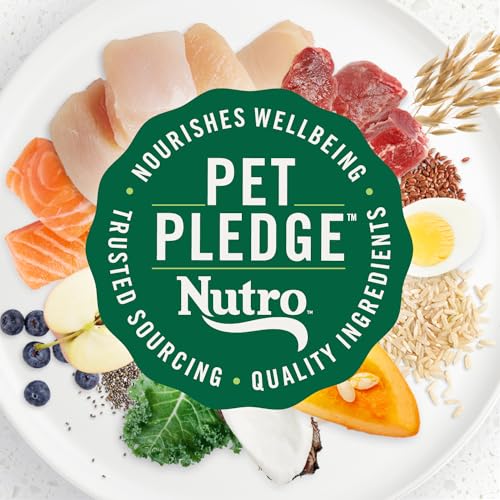 Nutro Ultra Adult Toy Breed Dry Dog Food, Small Dog Food Dry Chicken, Lamb and Salmon Recipe with a Protein Trio, 3.5 lb. Bag