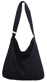 Thumbnail for Covelin Women's Large Canvas Shoulder Bag Hobo Tote Handbag Casual Purse Black