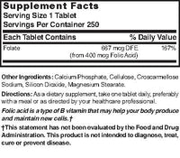 Thumbnail for Nature's Blend Folic Acid 400 mcg 400 mcg 250 Tabs