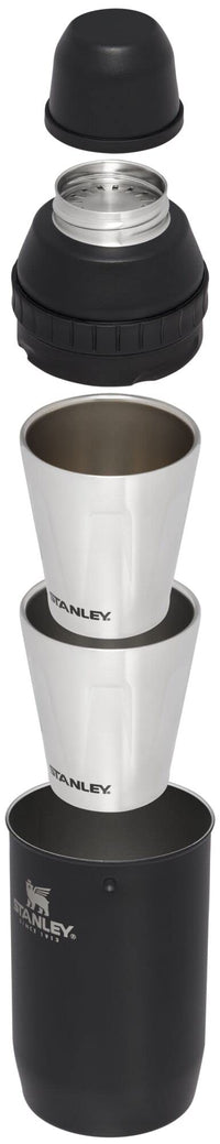Thumbnail for Stanley Happy Hour Cocktail Shaker Set 20 oz | Bartender Kit for Camping and Travel | Cocktail Drink Mixing Set with 2 Cups | Insulated Stainless Steel | BPA-Free | Matte Black