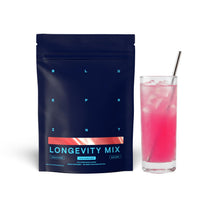 Thumbnail for Blueprint Bryan Johnson Longevity Mix - Muscle Builder & Recovery Supplement - Promotes Focus and Balanced Mood - Magnesium, Creatine, L-Theanine, Glutathione & Vitamin C- 30 Servings, Blood Orange