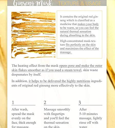I'm from] Ginseng Mask, detox, elasticity, prevent fine lines, 3.97% ginseng extract, 120g, 4.23oz