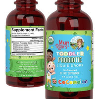 Thumbnail for MaryRuth Organics Cocomelon Toddler Probiotic Liquid Drops | Kids Probiotics for Ages 1-3 | 5 Probiotic Strains | 150 Billion CFU Per Serving | USDA Organic | Sugar Free | Gluten Free | 1 Fl Oz