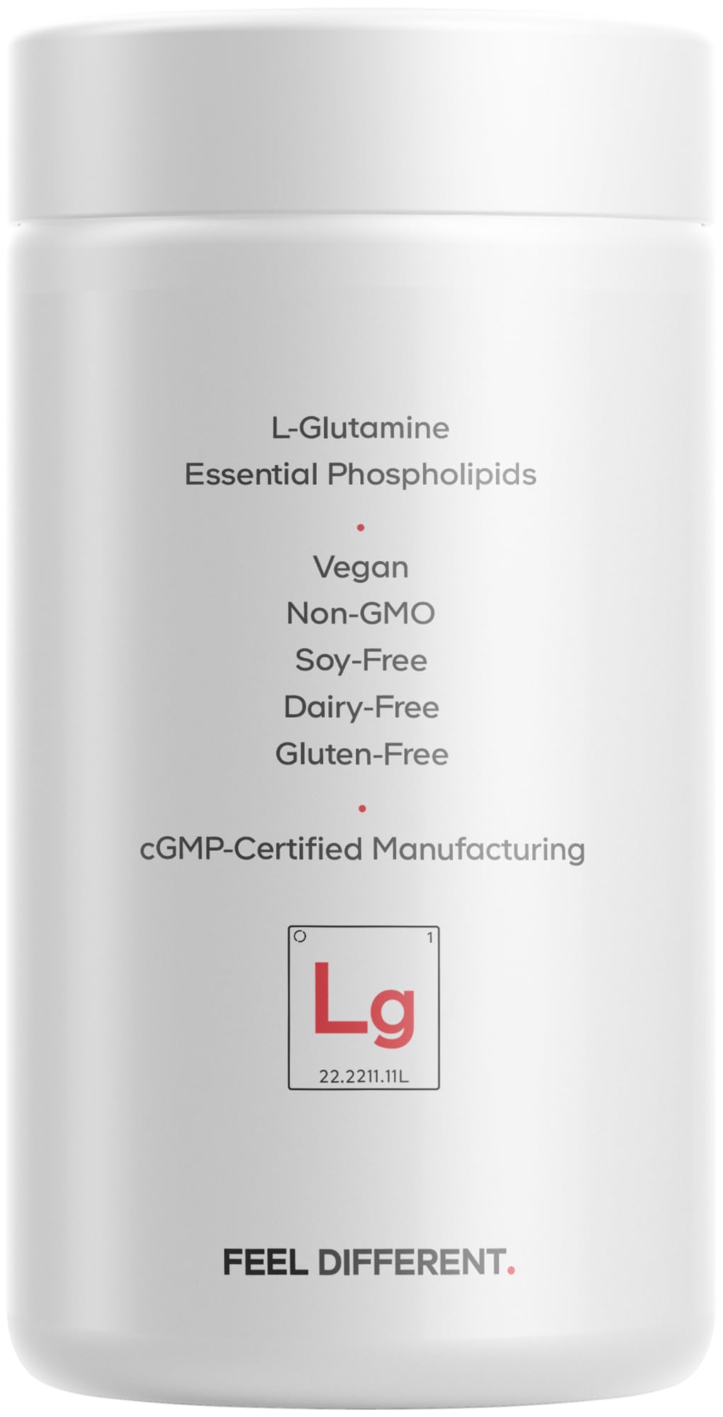 Codeage Liposomal L-Glutamine Capsule Supplement - 1,000 mg L-Glutamine per Serving - 3-Month Supply - Liposomal Delivery, Vegan Pills, Non-GMO, Gluten-Free Amino Acid - 180 Capsules