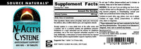 Thumbnail for Source Naturals N-Acetyl Cysteine Antioxidant Support 600 mg Dietary Supplement That Supports Respiratory Health* - 30 Tablets