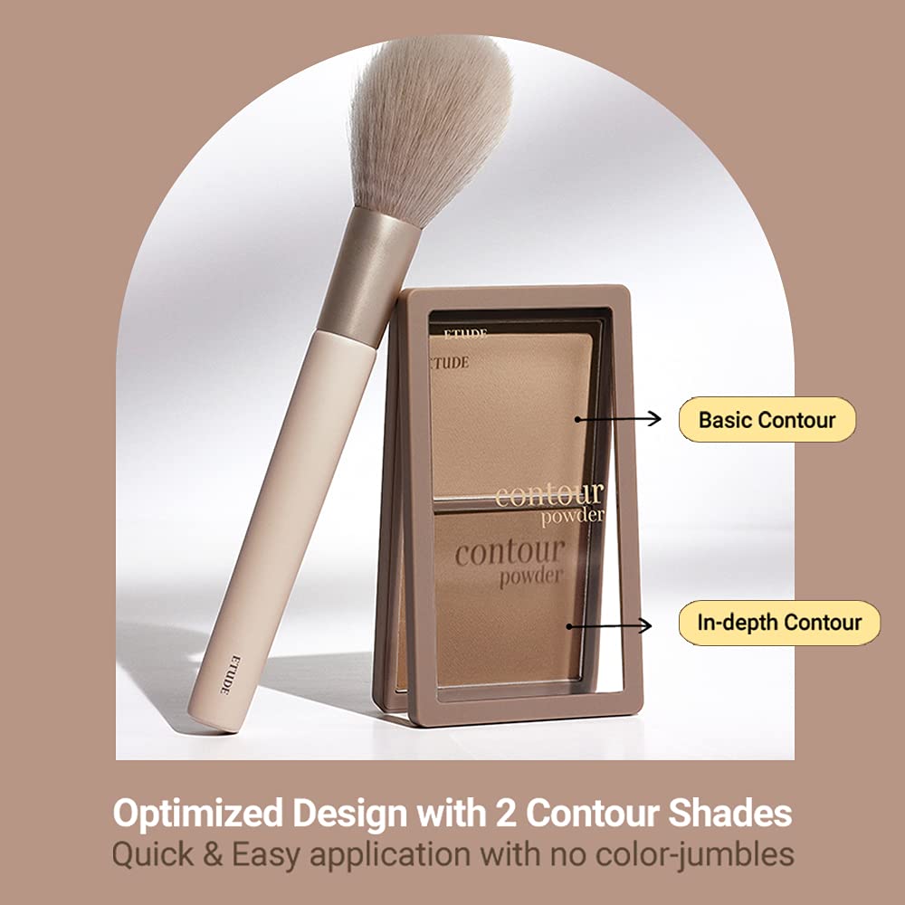 ETUDE Contour Powder - Creator | Bronzer And Contour Palette To Effortlessly Define The Face Like A Selfie | Smooth, Velety Texture | Natural Look, brown, Korean Makeup, Kbeauty, Perfect for Gift