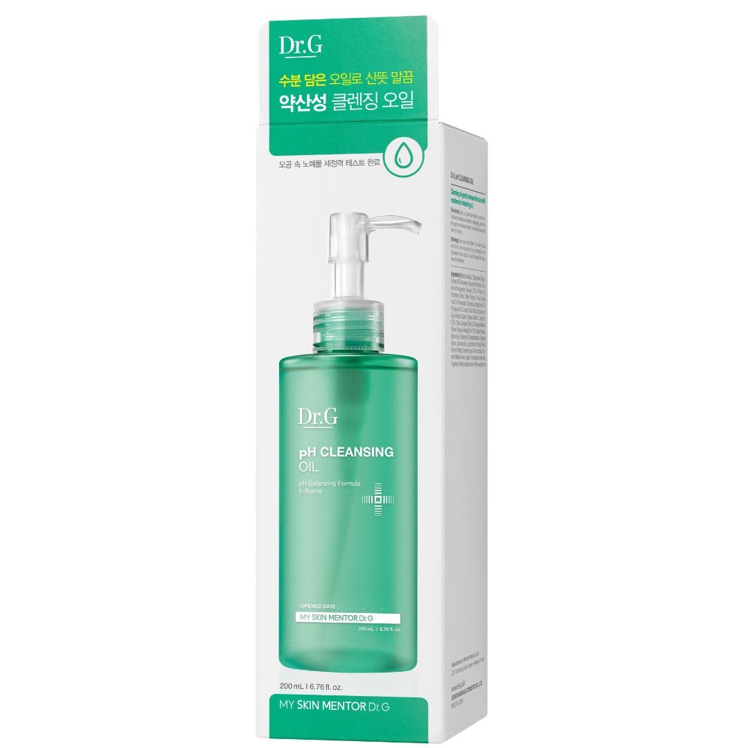 Dr.G pH Balancing Korean Cleansing Oil for Face, 200ml - Oil Cleanser Korean Skincare, Makeup Remover Oil, Korean Oil Cleanser for Face, Facial Cleansing Oil Korean Skincare, Korean Skin Care