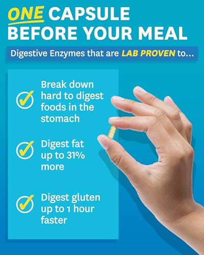 Zenwise Health Digestive Enzymes and Bromelain for Gut Health - Probiotic Multi Enzymes with Prebiotics and Probiotics for Women and Men for Digestive Health and Bloating Relief for Digestion - 45 CT