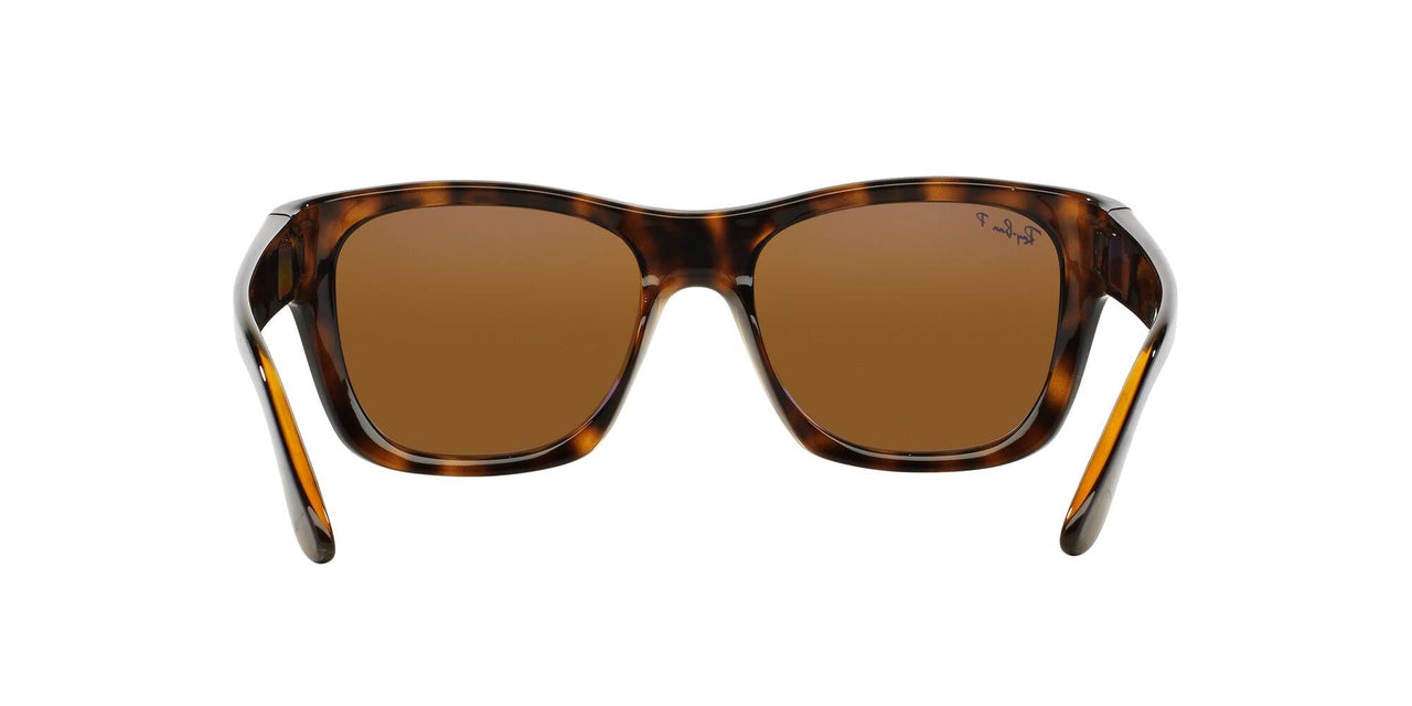 Ray-Ban RB4194 Polarized Square Sunglasses, Light Havana, 53 mm