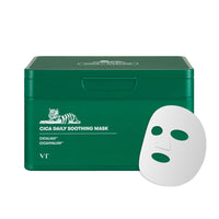Thumbnail for VT COSMETICS CICA Daily Soothing Mask 30 Sheets, Centella Asiatica & Hyaluronic Acid for Moisturizing & Hydrating, Instant Calm & Glow, Skin Softening Facial Mask, Korean Face Mask