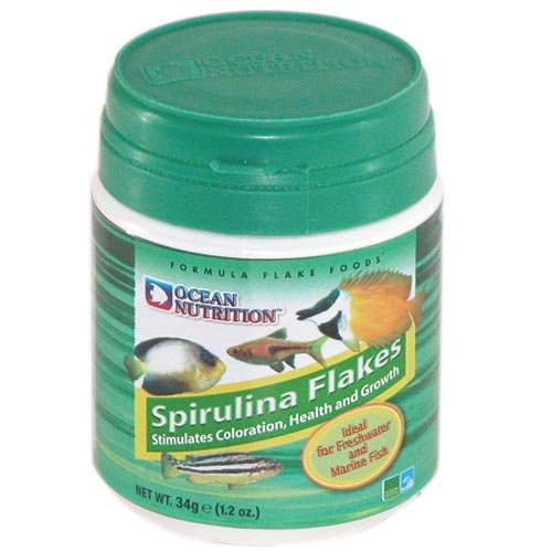 Ocean Nutrition Fish Food - Cichlid Fish Food, High Protein Fish Flakes, Tropical Fish Flakes, Ideal Cichlid Food for Angelfish, Kribensis, Ram Cichlids and More, Made in The USA, 1.2 oz (34 g)
