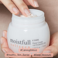 Thumbnail for ETUDE Moistfull Collagen Deep Cream, Face Moisturizer, Super Collagen Water, Macadamia Seed Oil, Lupinus Albus Protein, Deep Moisturizing Cream, Korean Skin Care, Beauty (2.53 Fl Oz)