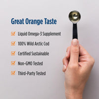 Thumbnail for Nordic Naturals Arctic Cod Liver Oil, Orange - 16 oz - 1060 mg Total Omega-3s with EPA & DHA - Heart & Brain Health, Healthy Immunity, Overall Wellness - Non-GMO - 96 Servings
