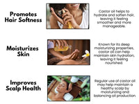 Thumbnail for Essentially KateS Castor Oil 16 Fl Oz (Glass Bottle) - Original - A Huge Glass Bottle with a Pump - 100% Pure and Natural, Cold Pressed, and Hexane-Free - Hair and Body