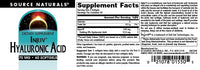 Thumbnail for Source Naturals Hyaluronic Acid Injuv 70mg - 60 Softgels