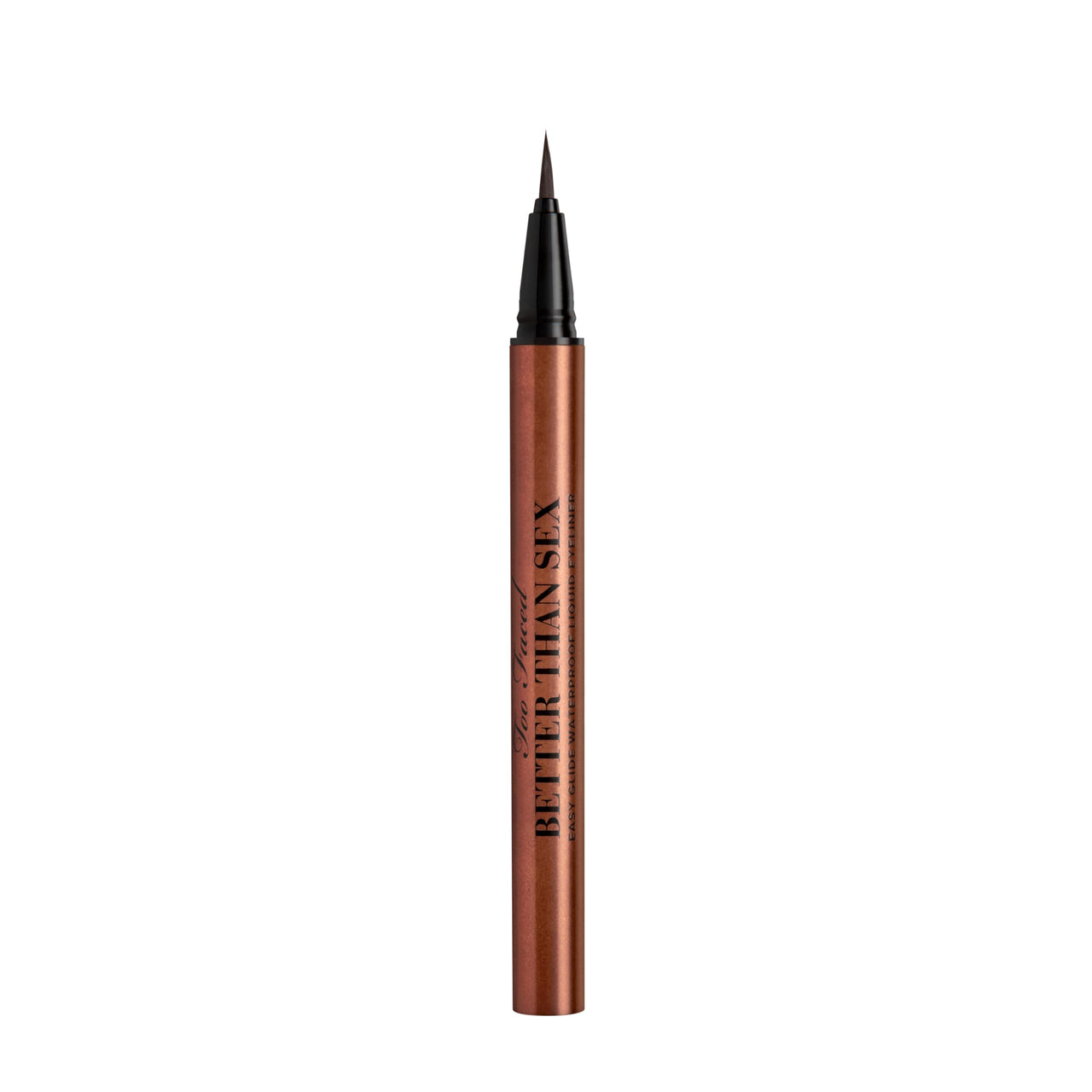 Too Faced Better Than Sex Easy Glide Liquid Eyeliner | Flake & Waterproof Liquid Eyeliner For Intense Pigment, 0.02 Fl Oz, Chocolate Brown